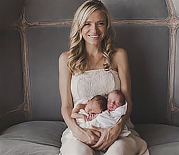 Rhonita Miller and her twins